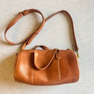 Madewell brown leather crossbody bag